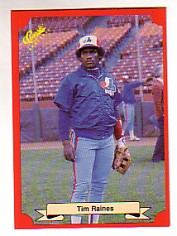 1988 Classic Red Baseball Cards        168     Tim Raines